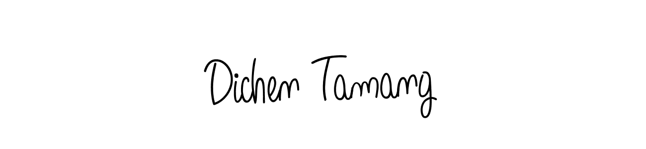 Make a short Dichen Tamang signature style. Manage your documents anywhere anytime using Angelique-Rose-font-FFP. Create and add eSignatures, submit forms, share and send files easily. Dichen Tamang signature style 5 images and pictures png