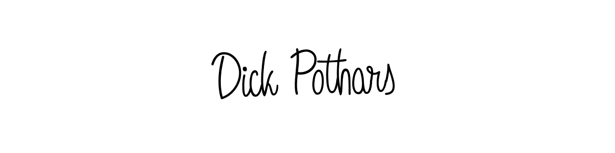 How to Draw Dick Pothars signature style? Angelique-Rose-font-FFP is a latest design signature styles for name Dick Pothars. Dick Pothars signature style 5 images and pictures png