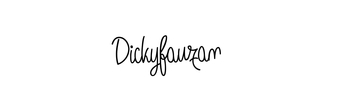 How to Draw Dickyfauzan signature style? Angelique-Rose-font-FFP is a latest design signature styles for name Dickyfauzan. Dickyfauzan signature style 5 images and pictures png