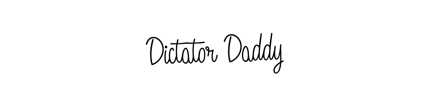 How to make Dictator Daddy signature? Angelique-Rose-font-FFP is a professional autograph style. Create handwritten signature for Dictator Daddy name. Dictator Daddy signature style 5 images and pictures png