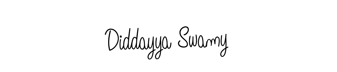 Make a short Diddayya Swamy signature style. Manage your documents anywhere anytime using Angelique-Rose-font-FFP. Create and add eSignatures, submit forms, share and send files easily. Diddayya Swamy signature style 5 images and pictures png