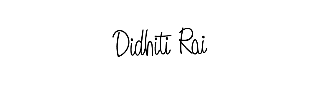 Didhiti Rai stylish signature style. Best Handwritten Sign (Angelique-Rose-font-FFP) for my name. Handwritten Signature Collection Ideas for my name Didhiti Rai. Didhiti Rai signature style 5 images and pictures png