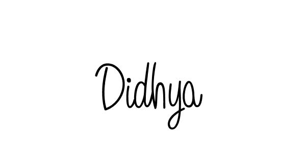 Make a beautiful signature design for name Didhya. With this signature (Angelique-Rose-font-FFP) style, you can create a handwritten signature for free. Didhya signature style 5 images and pictures png