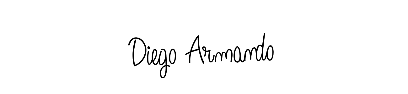 How to make Diego Armando name signature. Use Angelique-Rose-font-FFP style for creating short signs online. This is the latest handwritten sign. Diego Armando signature style 5 images and pictures png