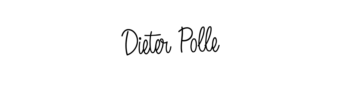 Dieter Polle stylish signature style. Best Handwritten Sign (Angelique-Rose-font-FFP) for my name. Handwritten Signature Collection Ideas for my name Dieter Polle. Dieter Polle signature style 5 images and pictures png