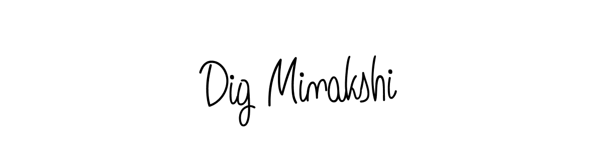 The best way (Angelique-Rose-font-FFP) to make a short signature is to pick only two or three words in your name. The name Dig Minakshi include a total of six letters. For converting this name. Dig Minakshi signature style 5 images and pictures png