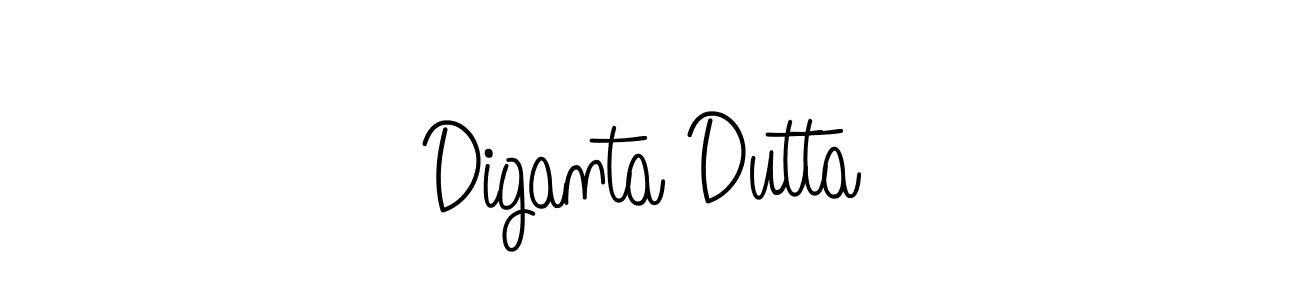 Create a beautiful signature design for name Diganta Dutta. With this signature (Angelique-Rose-font-FFP) fonts, you can make a handwritten signature for free. Diganta Dutta signature style 5 images and pictures png