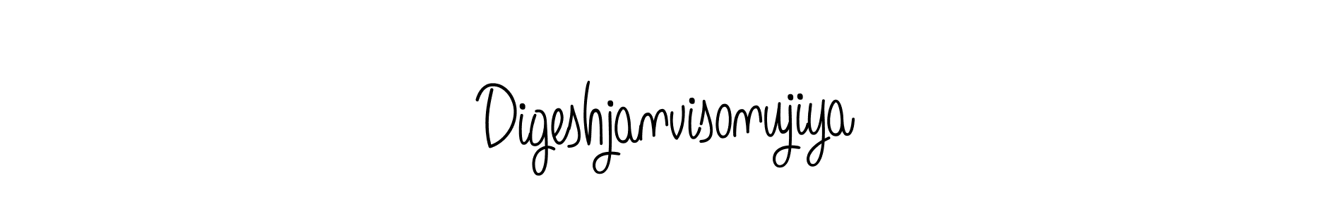 Digeshjanvisonujiya stylish signature style. Best Handwritten Sign (Angelique-Rose-font-FFP) for my name. Handwritten Signature Collection Ideas for my name Digeshjanvisonujiya. Digeshjanvisonujiya signature style 5 images and pictures png