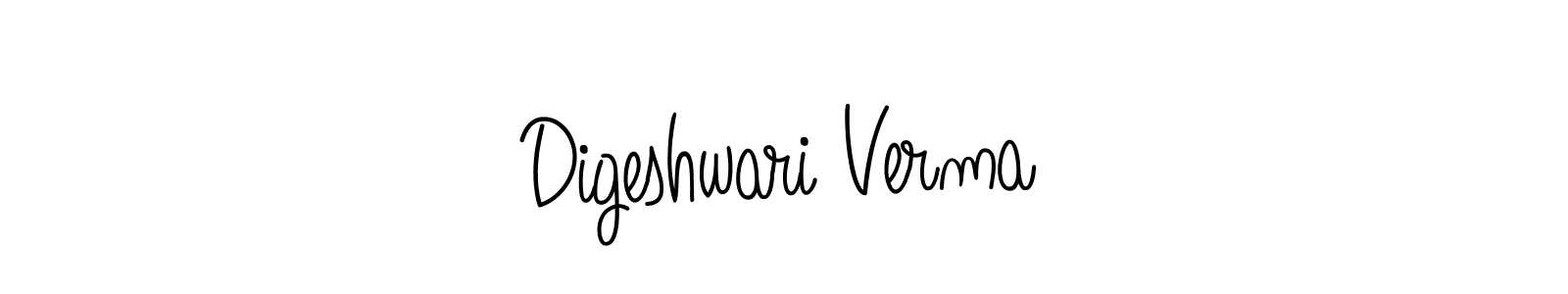 Create a beautiful signature design for name Digeshwari Verma. With this signature (Angelique-Rose-font-FFP) fonts, you can make a handwritten signature for free. Digeshwari Verma signature style 5 images and pictures png