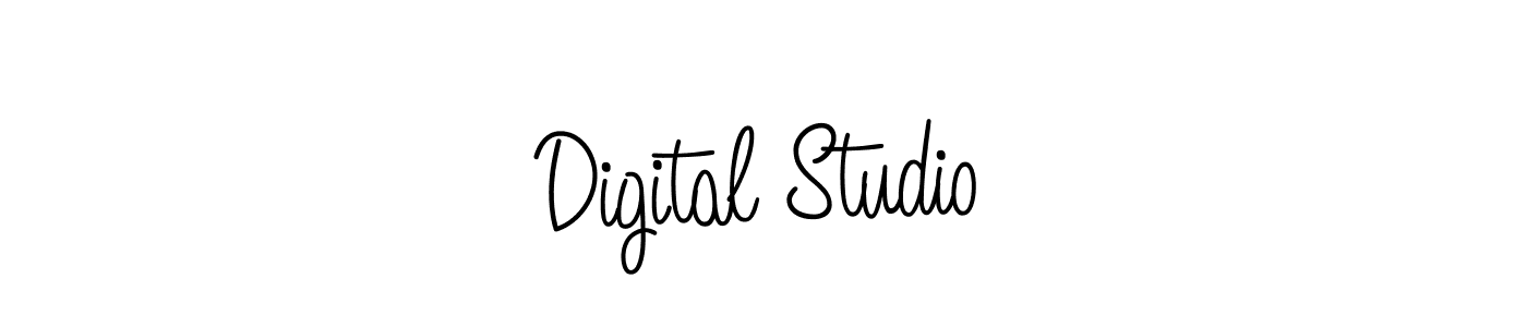 You should practise on your own different ways (Angelique-Rose-font-FFP) to write your name (Digital Studio) in signature. don't let someone else do it for you. Digital Studio signature style 5 images and pictures png