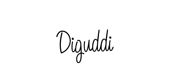 Design your own signature with our free online signature maker. With this signature software, you can create a handwritten (Angelique-Rose-font-FFP) signature for name Diguddi. Diguddi signature style 5 images and pictures png