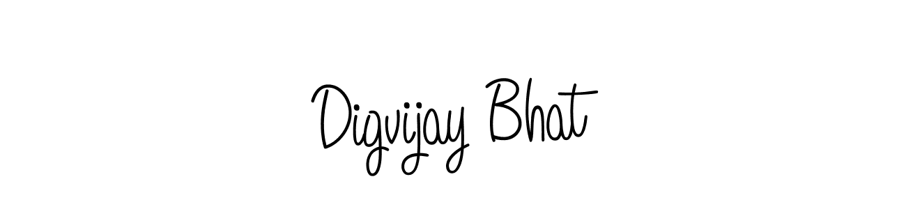 Make a beautiful signature design for name Digvijay Bhat. With this signature (Angelique-Rose-font-FFP) style, you can create a handwritten signature for free. Digvijay Bhat signature style 5 images and pictures png