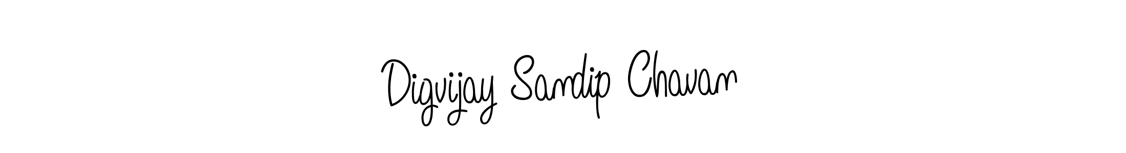Digvijay Sandip Chavan stylish signature style. Best Handwritten Sign (Angelique-Rose-font-FFP) for my name. Handwritten Signature Collection Ideas for my name Digvijay Sandip Chavan. Digvijay Sandip Chavan signature style 5 images and pictures png