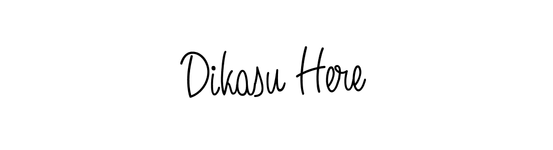Angelique-Rose-font-FFP is a professional signature style that is perfect for those who want to add a touch of class to their signature. It is also a great choice for those who want to make their signature more unique. Get Dikasu Here name to fancy signature for free. Dikasu Here signature style 5 images and pictures png
