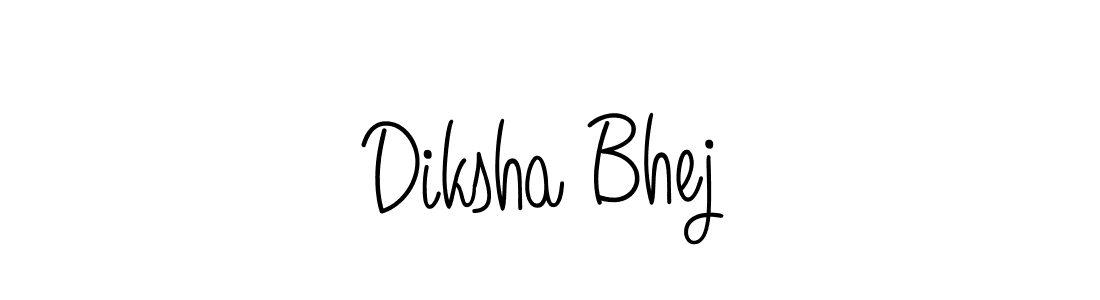 You can use this online signature creator to create a handwritten signature for the name Diksha Bhej. This is the best online autograph maker. Diksha Bhej signature style 5 images and pictures png