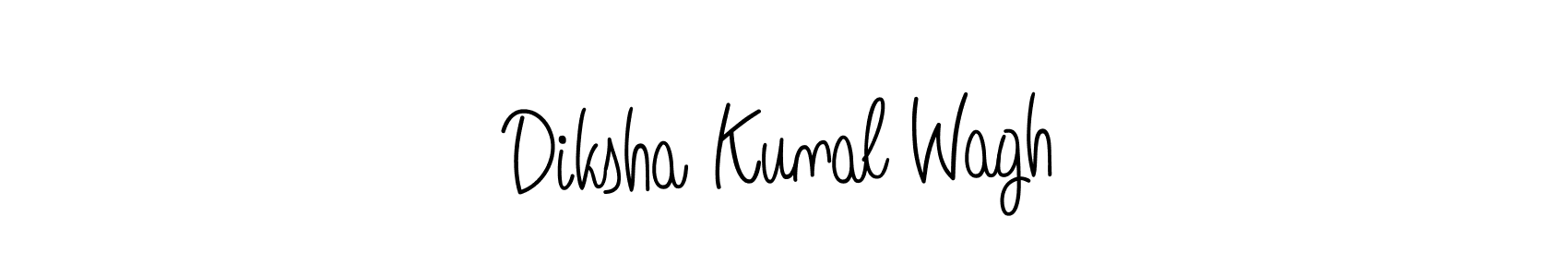 How to Draw Diksha Kunal Wagh signature style? Angelique-Rose-font-FFP is a latest design signature styles for name Diksha Kunal Wagh. Diksha Kunal Wagh signature style 5 images and pictures png