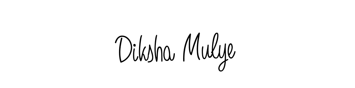 Also we have Diksha Mulye name is the best signature style. Create professional handwritten signature collection using Angelique-Rose-font-FFP autograph style. Diksha Mulye signature style 5 images and pictures png