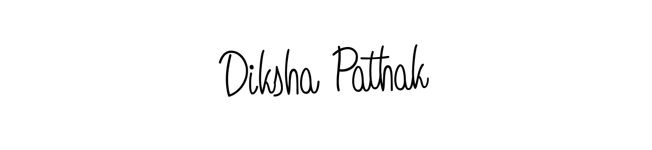 Design your own signature with our free online signature maker. With this signature software, you can create a handwritten (Angelique-Rose-font-FFP) signature for name Diksha Pathak. Diksha Pathak signature style 5 images and pictures png
