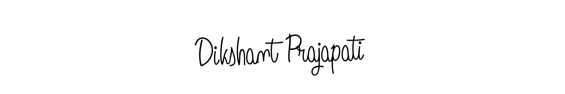 How to make Dikshant Prajapati signature? Angelique-Rose-font-FFP is a professional autograph style. Create handwritten signature for Dikshant Prajapati name. Dikshant Prajapati signature style 5 images and pictures png
