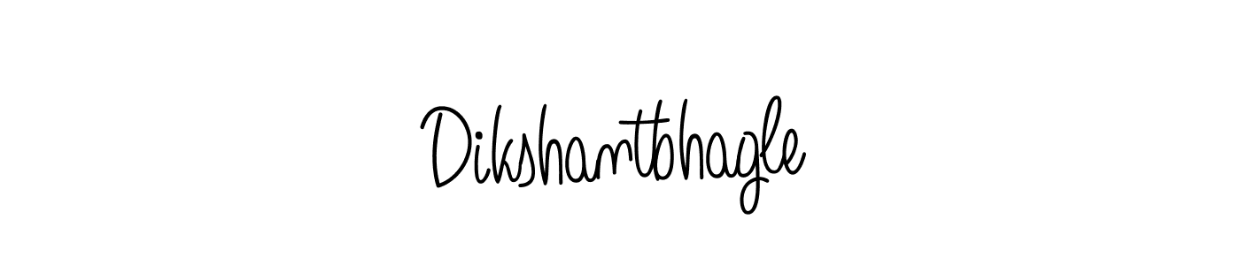 Use a signature maker to create a handwritten signature online. With this signature software, you can design (Angelique-Rose-font-FFP) your own signature for name Dikshantbhagle. Dikshantbhagle signature style 5 images and pictures png