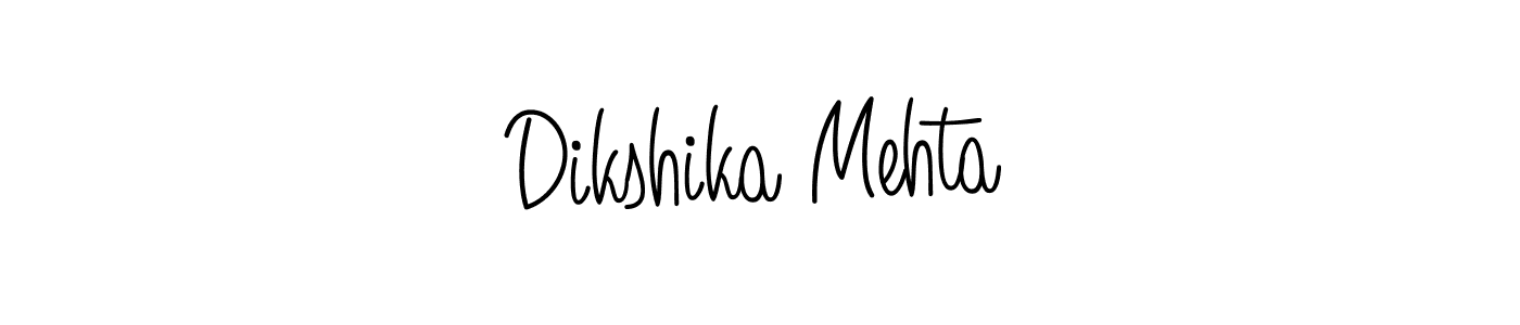 Design your own signature with our free online signature maker. With this signature software, you can create a handwritten (Angelique-Rose-font-FFP) signature for name Dikshika Mehta. Dikshika Mehta signature style 5 images and pictures png