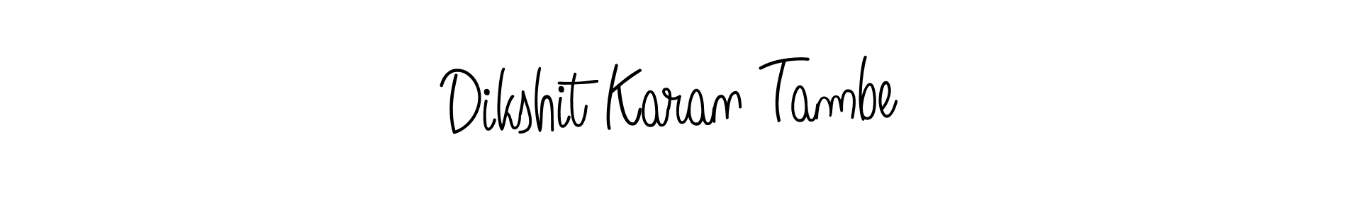 Dikshit Karan Tambe stylish signature style. Best Handwritten Sign (Angelique-Rose-font-FFP) for my name. Handwritten Signature Collection Ideas for my name Dikshit Karan Tambe. Dikshit Karan Tambe signature style 5 images and pictures png