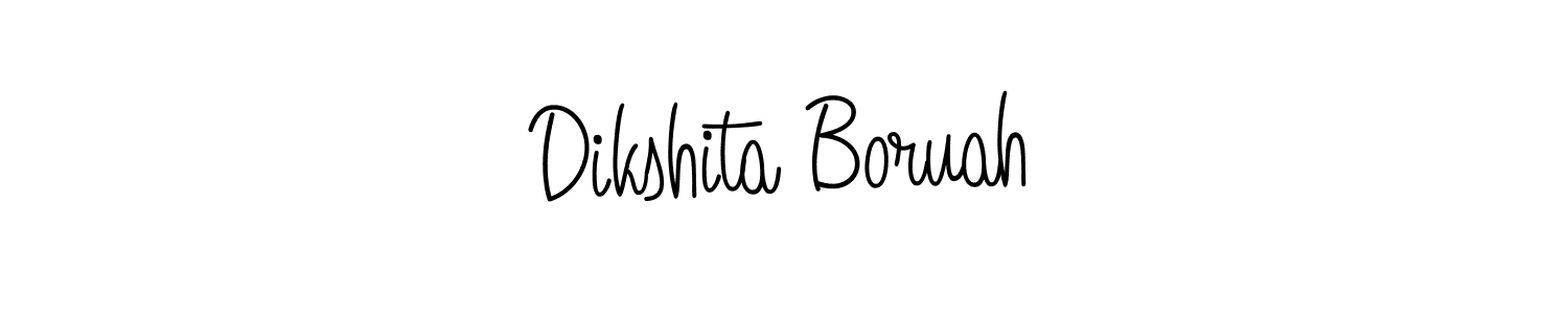 Design your own signature with our free online signature maker. With this signature software, you can create a handwritten (Angelique-Rose-font-FFP) signature for name Dikshita Boruah. Dikshita Boruah signature style 5 images and pictures png