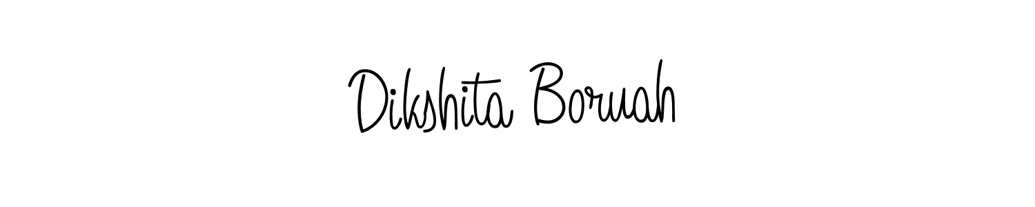 Create a beautiful signature design for name Dikshita Boruah. With this signature (Angelique-Rose-font-FFP) fonts, you can make a handwritten signature for free. Dikshita Boruah signature style 5 images and pictures png