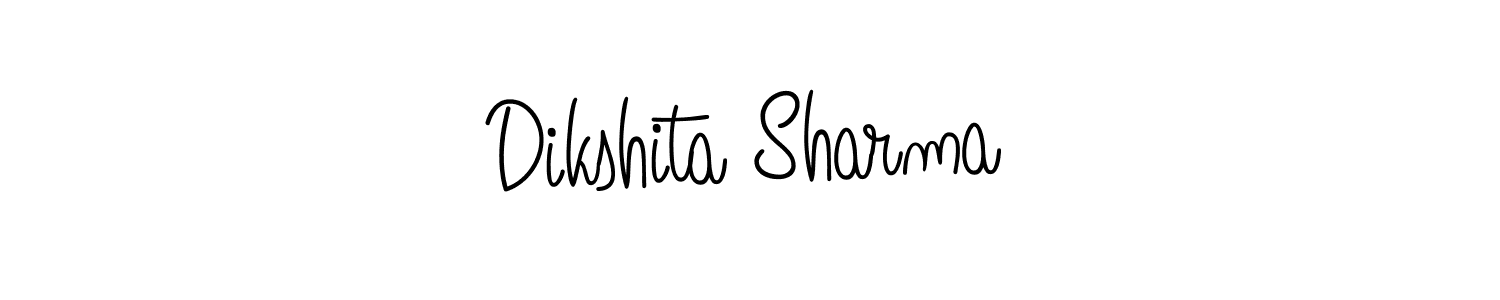 How to Draw Dikshita Sharma signature style? Angelique-Rose-font-FFP is a latest design signature styles for name Dikshita Sharma. Dikshita Sharma signature style 5 images and pictures png