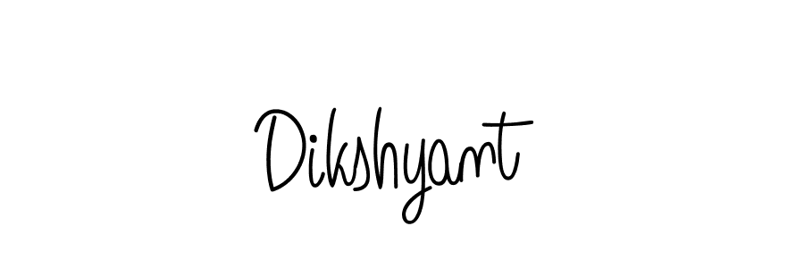 Use a signature maker to create a handwritten signature online. With this signature software, you can design (Angelique-Rose-font-FFP) your own signature for name Dikshyant. Dikshyant signature style 5 images and pictures png