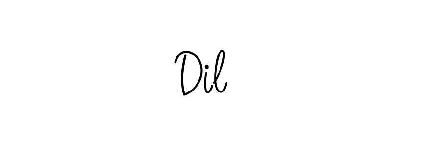 Create a beautiful signature design for name Dil♥️. With this signature (Angelique-Rose-font-FFP) fonts, you can make a handwritten signature for free. Dil♥️ signature style 5 images and pictures png