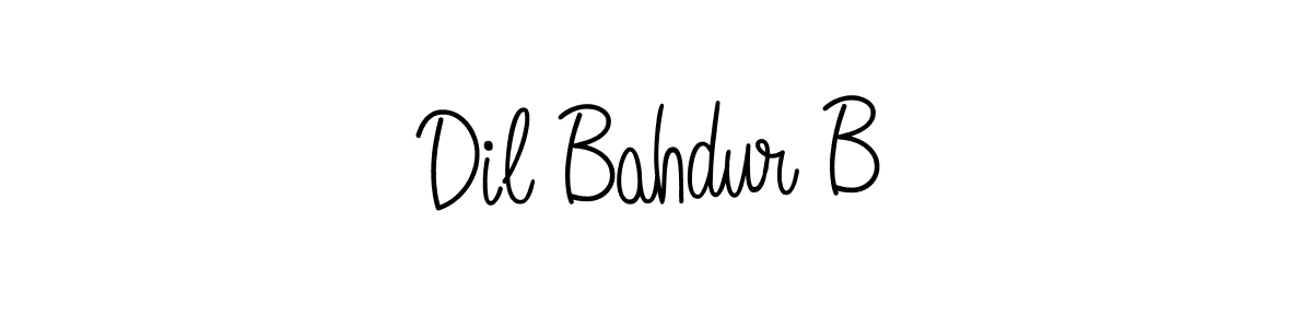 How to Draw Dil Bahdur B signature style? Angelique-Rose-font-FFP is a latest design signature styles for name Dil Bahdur B. Dil Bahdur B signature style 5 images and pictures png