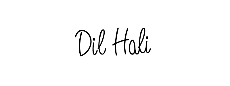 You should practise on your own different ways (Angelique-Rose-font-FFP) to write your name (Dil Hali) in signature. don't let someone else do it for you. Dil Hali signature style 5 images and pictures png