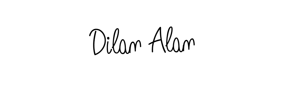 How to make Dilan Alan name signature. Use Angelique-Rose-font-FFP style for creating short signs online. This is the latest handwritten sign. Dilan Alan signature style 5 images and pictures png