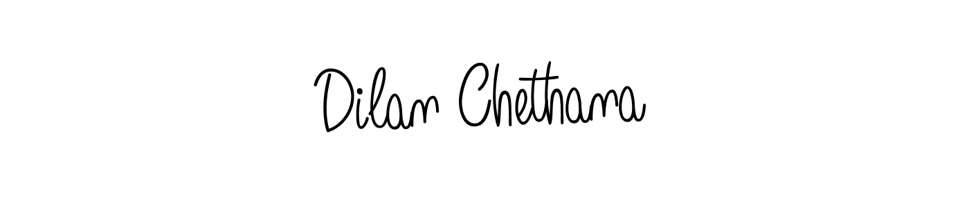 You should practise on your own different ways (Angelique-Rose-font-FFP) to write your name (Dilan Chethana) in signature. don't let someone else do it for you. Dilan Chethana signature style 5 images and pictures png