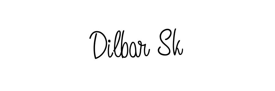 How to make Dilbar Sk name signature. Use Angelique-Rose-font-FFP style for creating short signs online. This is the latest handwritten sign. Dilbar Sk signature style 5 images and pictures png