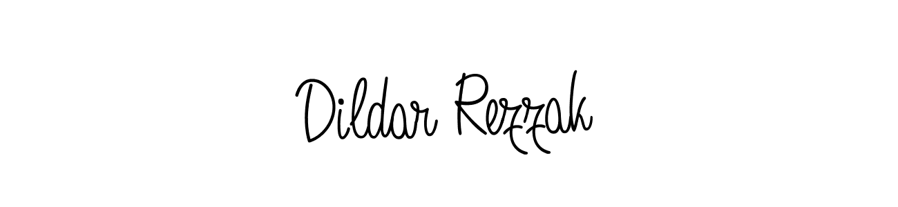 How to Draw Dildar Rezzak signature style? Angelique-Rose-font-FFP is a latest design signature styles for name Dildar Rezzak. Dildar Rezzak signature style 5 images and pictures png