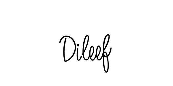 Use a signature maker to create a handwritten signature online. With this signature software, you can design (Angelique-Rose-font-FFP) your own signature for name Dileef. Dileef signature style 5 images and pictures png