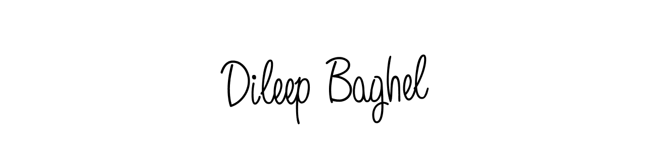 Dileep Baghel stylish signature style. Best Handwritten Sign (Angelique-Rose-font-FFP) for my name. Handwritten Signature Collection Ideas for my name Dileep Baghel. Dileep Baghel signature style 5 images and pictures png