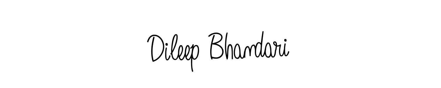 Create a beautiful signature design for name Dileep Bhandari. With this signature (Angelique-Rose-font-FFP) fonts, you can make a handwritten signature for free. Dileep Bhandari signature style 5 images and pictures png