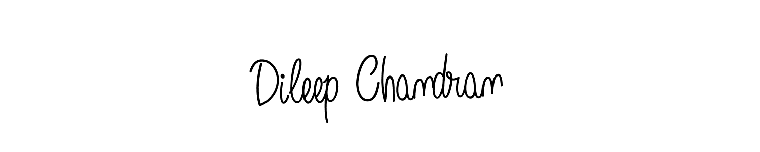 How to make Dileep Chandran name signature. Use Angelique-Rose-font-FFP style for creating short signs online. This is the latest handwritten sign. Dileep Chandran signature style 5 images and pictures png