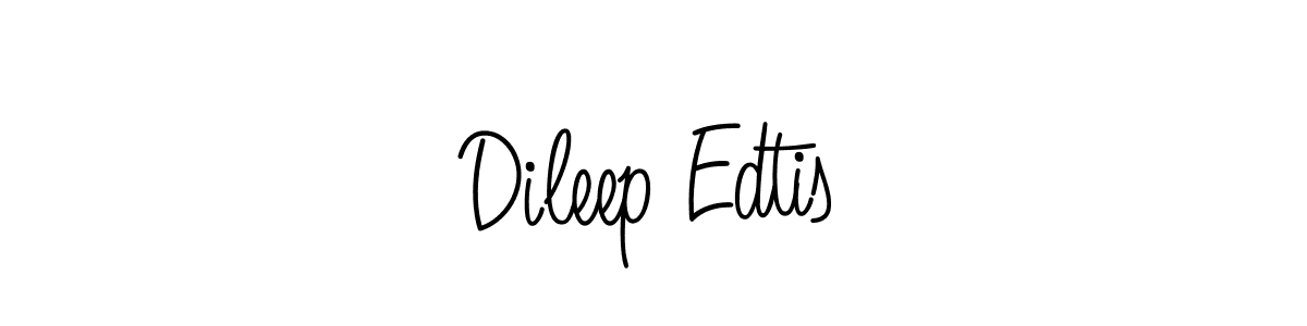 How to make Dileep Edtis signature? Angelique-Rose-font-FFP is a professional autograph style. Create handwritten signature for Dileep Edtis name. Dileep Edtis signature style 5 images and pictures png