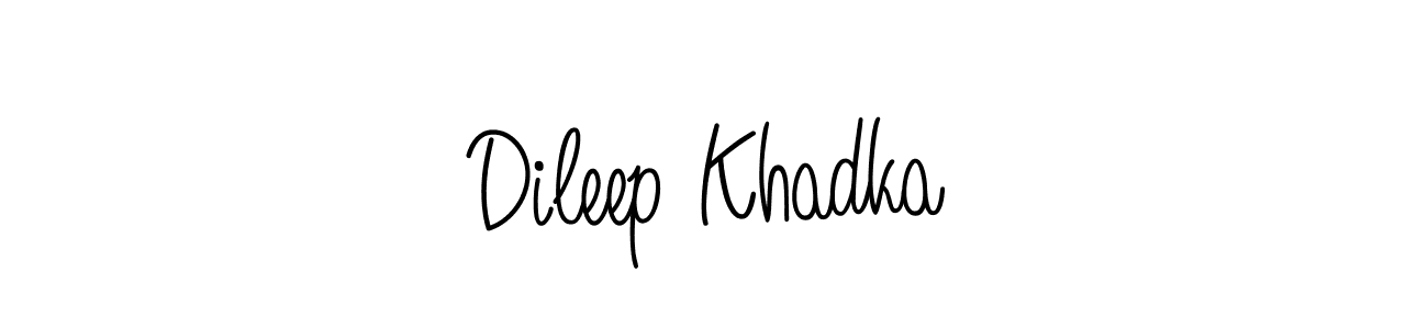 Also we have Dileep Khadka name is the best signature style. Create professional handwritten signature collection using Angelique-Rose-font-FFP autograph style. Dileep Khadka signature style 5 images and pictures png