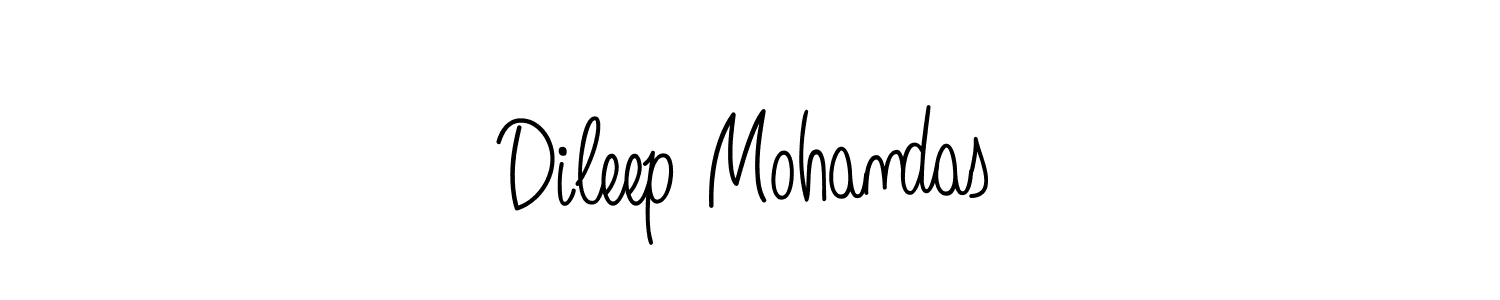 Make a beautiful signature design for name Dileep Mohandas. With this signature (Angelique-Rose-font-FFP) style, you can create a handwritten signature for free. Dileep Mohandas signature style 5 images and pictures png