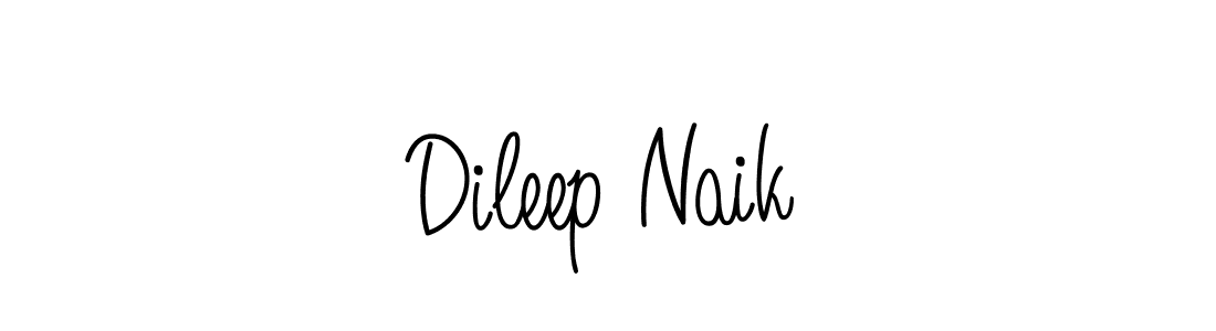 Design your own signature with our free online signature maker. With this signature software, you can create a handwritten (Angelique-Rose-font-FFP) signature for name Dileep Naik. Dileep Naik signature style 5 images and pictures png