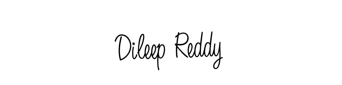 Use a signature maker to create a handwritten signature online. With this signature software, you can design (Angelique-Rose-font-FFP) your own signature for name Dileep Reddy. Dileep Reddy signature style 5 images and pictures png