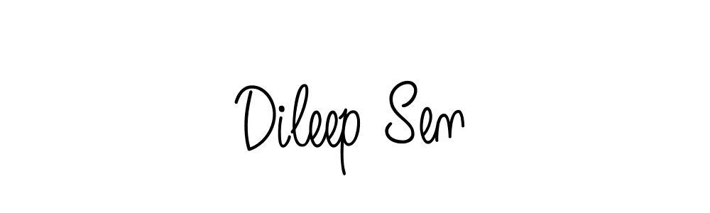 Make a beautiful signature design for name Dileep Sen. With this signature (Angelique-Rose-font-FFP) style, you can create a handwritten signature for free. Dileep Sen signature style 5 images and pictures png