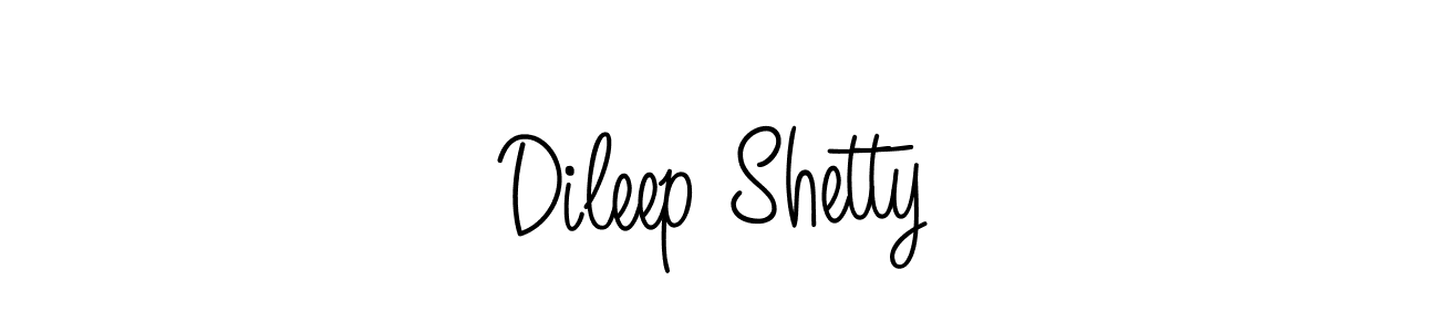 Design your own signature with our free online signature maker. With this signature software, you can create a handwritten (Angelique-Rose-font-FFP) signature for name Dileep Shetty. Dileep Shetty signature style 5 images and pictures png