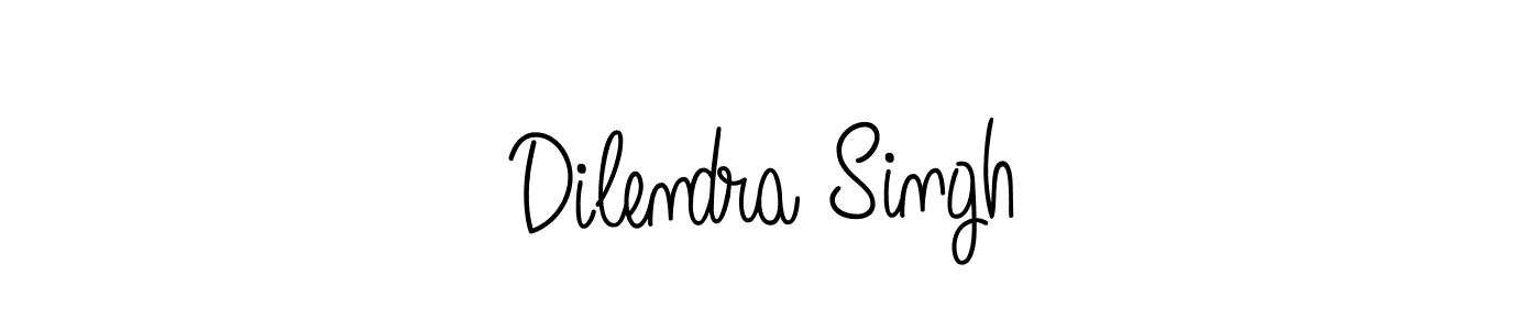 Dilendra Singh stylish signature style. Best Handwritten Sign (Angelique-Rose-font-FFP) for my name. Handwritten Signature Collection Ideas for my name Dilendra Singh. Dilendra Singh signature style 5 images and pictures png