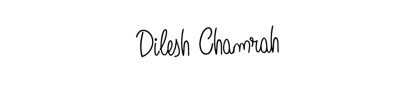 if you are searching for the best signature style for your name Dilesh Chamrah. so please give up your signature search. here we have designed multiple signature styles  using Angelique-Rose-font-FFP. Dilesh Chamrah signature style 5 images and pictures png